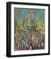 Chandelier Blue-Amy Dixon-Framed Giclee Print