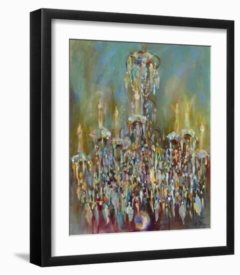 Chandelier Blue-Amy Dixon-Framed Giclee Print