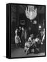 Chandelier in Guy De Rothschild's Castle De Ferrieres-Loomis Dean-Framed Stretched Canvas