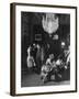 Chandelier in Guy De Rothschild's Castle De Ferrieres-Loomis Dean-Framed Photographic Print