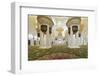 Chandelier in Prayer Hall, Sheikh Zayed Bin Sultan Al Nahyan Moschee, Al Maqtaa-Axel Schmies-Framed Photographic Print