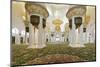 Chandelier in Prayer Hall, Sheikh Zayed Bin Sultan Al Nahyan Moschee, Al Maqtaa-Axel Schmies-Mounted Photographic Print