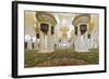 Chandelier in Prayer Hall, Sheikh Zayed Bin Sultan Al Nahyan Moschee, Al Maqtaa-Axel Schmies-Framed Photographic Print