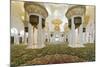 Chandelier in Prayer Hall, Sheikh Zayed Bin Sultan Al Nahyan Moschee, Al Maqtaa-Axel Schmies-Mounted Photographic Print