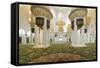 Chandelier in Prayer Hall, Sheikh Zayed Bin Sultan Al Nahyan Moschee, Al Maqtaa-Axel Schmies-Framed Stretched Canvas