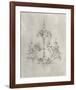 Chandelier Schematic II-Ethan Harper-Framed Art Print