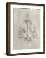 Chandelier Schematic II-Ethan Harper-Framed Art Print