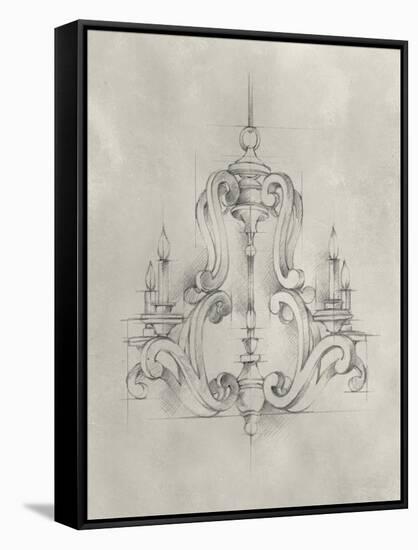 Chandelier Schematic II-Ethan Harper-Framed Stretched Canvas