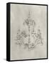 Chandelier Schematic II-Ethan Harper-Framed Stretched Canvas