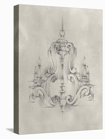 Chandelier Schematic II-Ethan Harper-Stretched Canvas