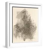 Chandelier Sepia-Amy Dixon-Framed Giclee Print