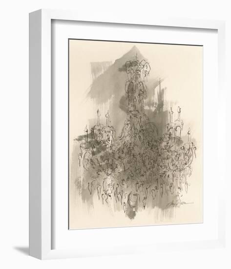 Chandelier Sepia-Amy Dixon-Framed Giclee Print