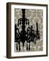 Chandelier Silhouette II-Ethan Harper-Framed Art Print