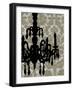 Chandelier Silhouette II-Ethan Harper-Framed Art Print