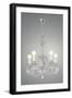 Chandelier with Lights-null-Framed Art Print