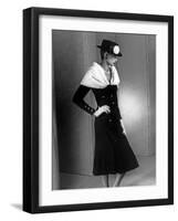 Chanel Fashion : Autumn-Winter 1983 : Model Ines De La Fressange-null-Framed Photo