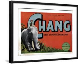 Chang, (aka Chang: a Drama of the Wilderness), Kru, Nah, 1927-null-Framed Art Print