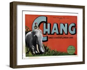 Chang, (aka Chang: a Drama of the Wilderness), Kru, Nah, 1927-null-Framed Art Print