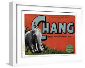 Chang, (aka Chang: a Drama of the Wilderness), Kru, Nah, 1927-null-Framed Art Print