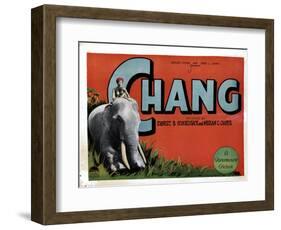 Chang, (aka Chang: a Drama of the Wilderness), Kru, Nah, 1927-null-Framed Art Print