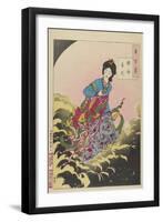 Chang-E Ascending to the Moon, August 1885-Tsukioka Yoshitoshi-Framed Giclee Print