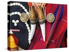Chang Tribe, Man's Jewellery, Nagaland, N.E. India-Peter Adams-Stretched Canvas