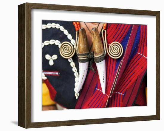 Chang Tribe, Man's Jewellery, Nagaland, N.E. India-Peter Adams-Framed Photographic Print