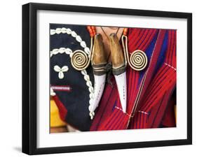 Chang Tribe, Man's Jewellery, Nagaland, N.E. India-Peter Adams-Framed Photographic Print