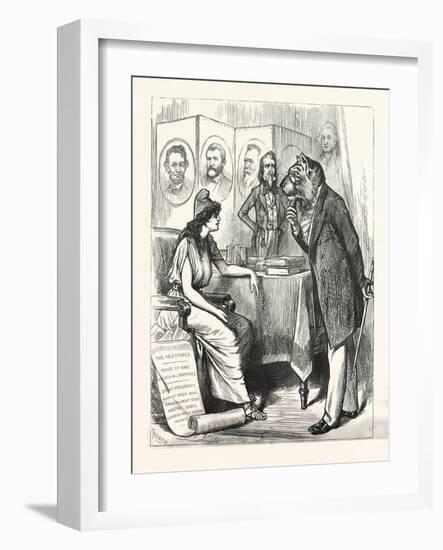 Change Is Necessary Democratic Cry, USA, 1880, Politics, Political, Politic, Campaign, Patriotic-null-Framed Giclee Print