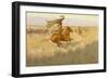 Change of Ownership (The Stampede: Horse Thieves) 1903 (Oil on Canvas)-Frederic Remington-Framed Giclee Print