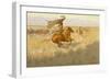 Change of Ownership (The Stampede: Horse Thieves) 1903 (Oil on Canvas)-Frederic Remington-Framed Giclee Print