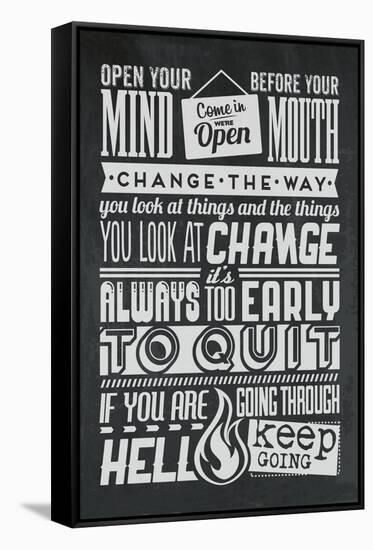 Change Set Grey-Vintage Vector Studio-Framed Stretched Canvas