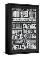 Change Set Grey-Vintage Vector Studio-Framed Stretched Canvas