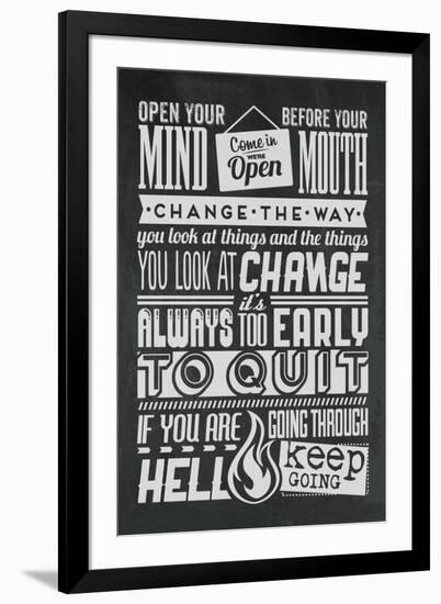 Change Set Grey-Vintage Vector Studio-Framed Art Print