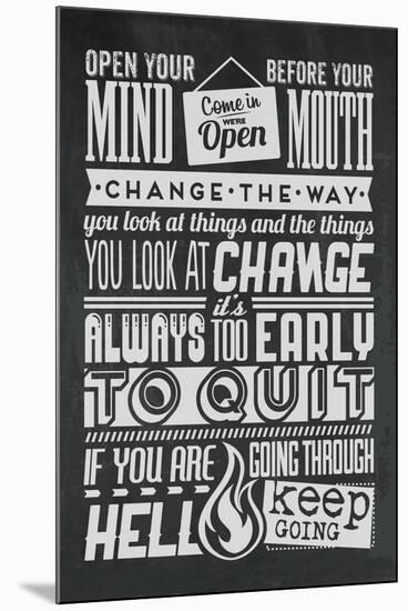 Change Set Grey-Vintage Vector Studio-Mounted Art Print