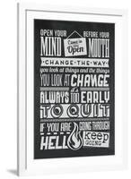 Change Set Grey-Vintage Vector Studio-Framed Premium Giclee Print