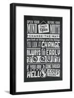 Change Set Grey-Vintage Vector Studio-Framed Art Print