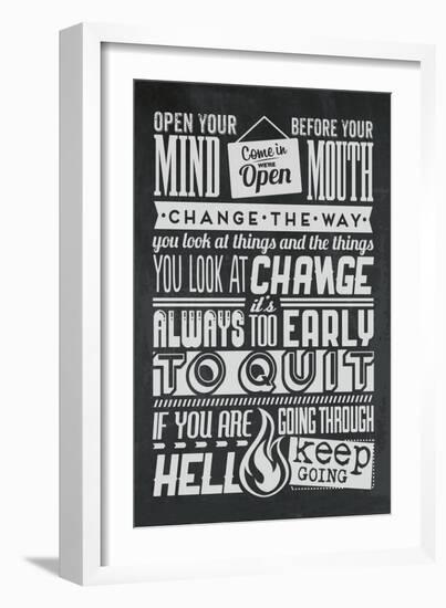 Change Set Grey-Vintage Vector Studio-Framed Art Print