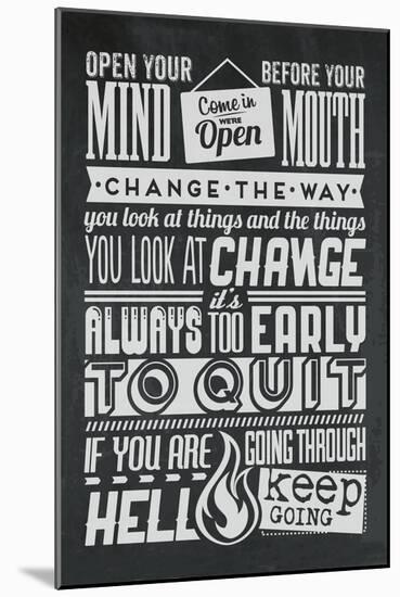 Change Set Grey-Vintage Vector Studio-Mounted Art Print