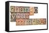 Change Your Mindset-PixelsAway-Framed Stretched Canvas