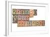 Change Your Mindset-PixelsAway-Framed Art Print