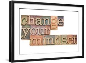 Change Your Mindset-PixelsAway-Framed Art Print