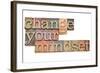 Change Your Mindset-PixelsAway-Framed Art Print