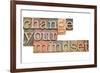 Change Your Mindset-PixelsAway-Framed Art Print