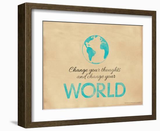 Change Your Thoughts and Change Your World-Jeanne Stevenson-Framed Giclee Print