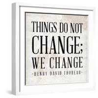 Change-null-Framed Art Print