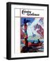 "Changing Face of the Northwest," Country Gentleman Cover, July 1, 1939-Charles Hargens-Framed Giclee Print