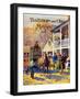 Changing Horses at the Relay House-Herbert Stitt-Framed Giclee Print