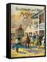 Changing Horses at the Relay House-Herbert Stitt-Framed Stretched Canvas