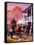 Changing Horses at the Relay House-Herbert Stitt-Framed Stretched Canvas